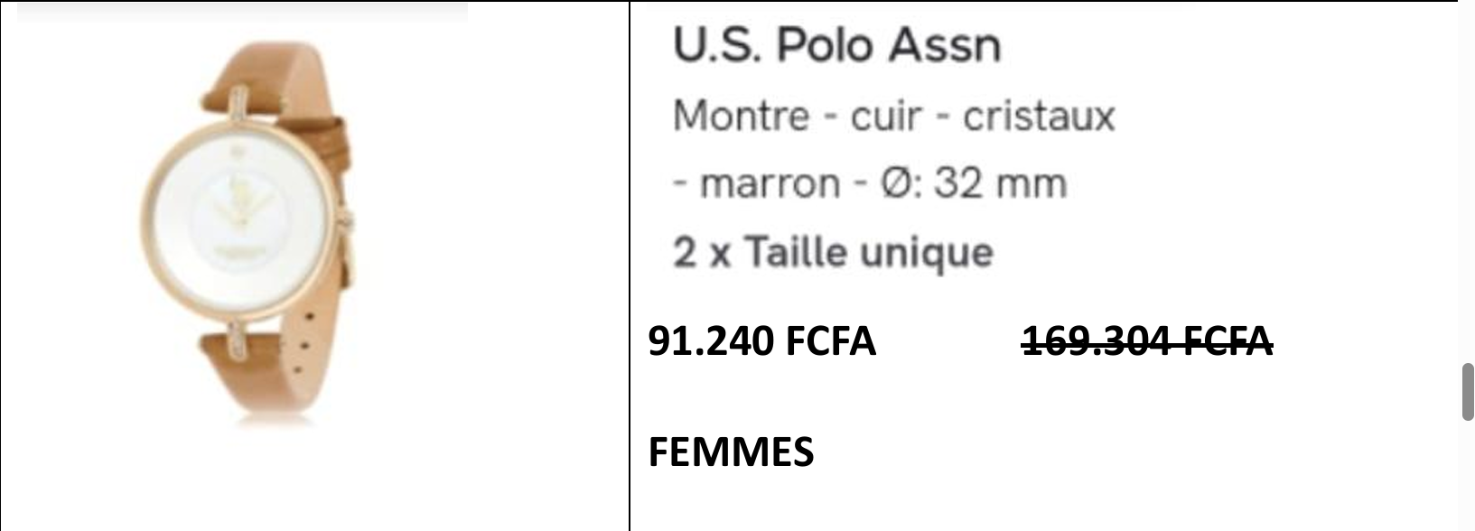 MONTRE U.S .POLO Assn